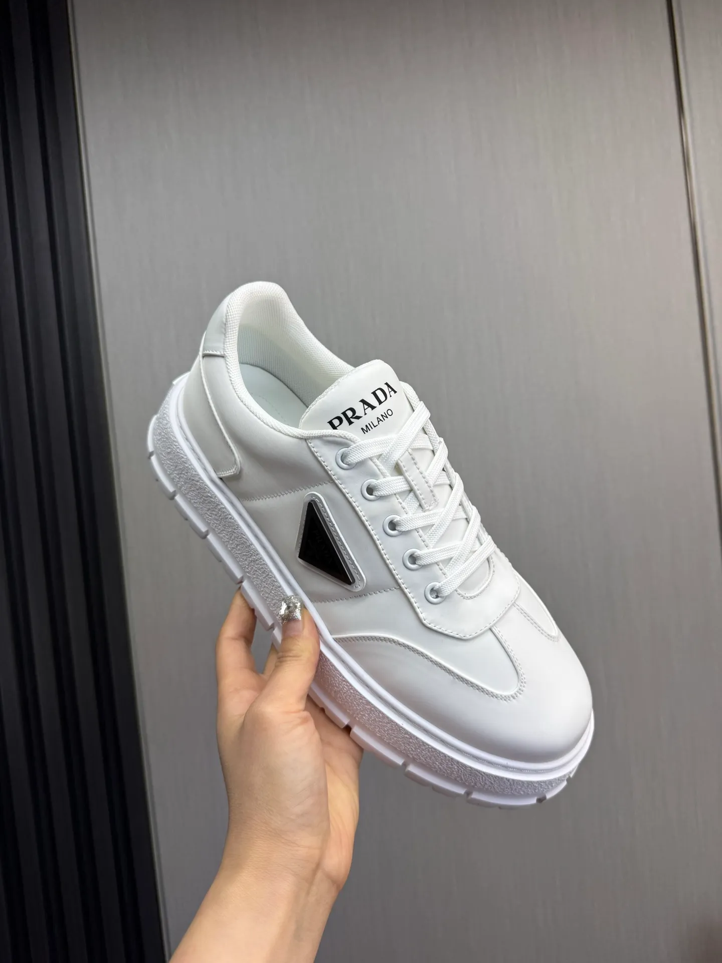 Men's shoes 💰560💰 [PRADA] Popular men's shoes shipped 👏Official website synchronized ⬆️Original imported waterproof fabric + cowhide lining, 1⃣️:1⃣️reproduction, original sole, 38-45 (45. Customized, non-refundable)